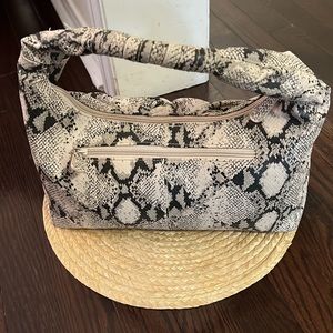 Y2K Animal Print Baguette Hand  Bag